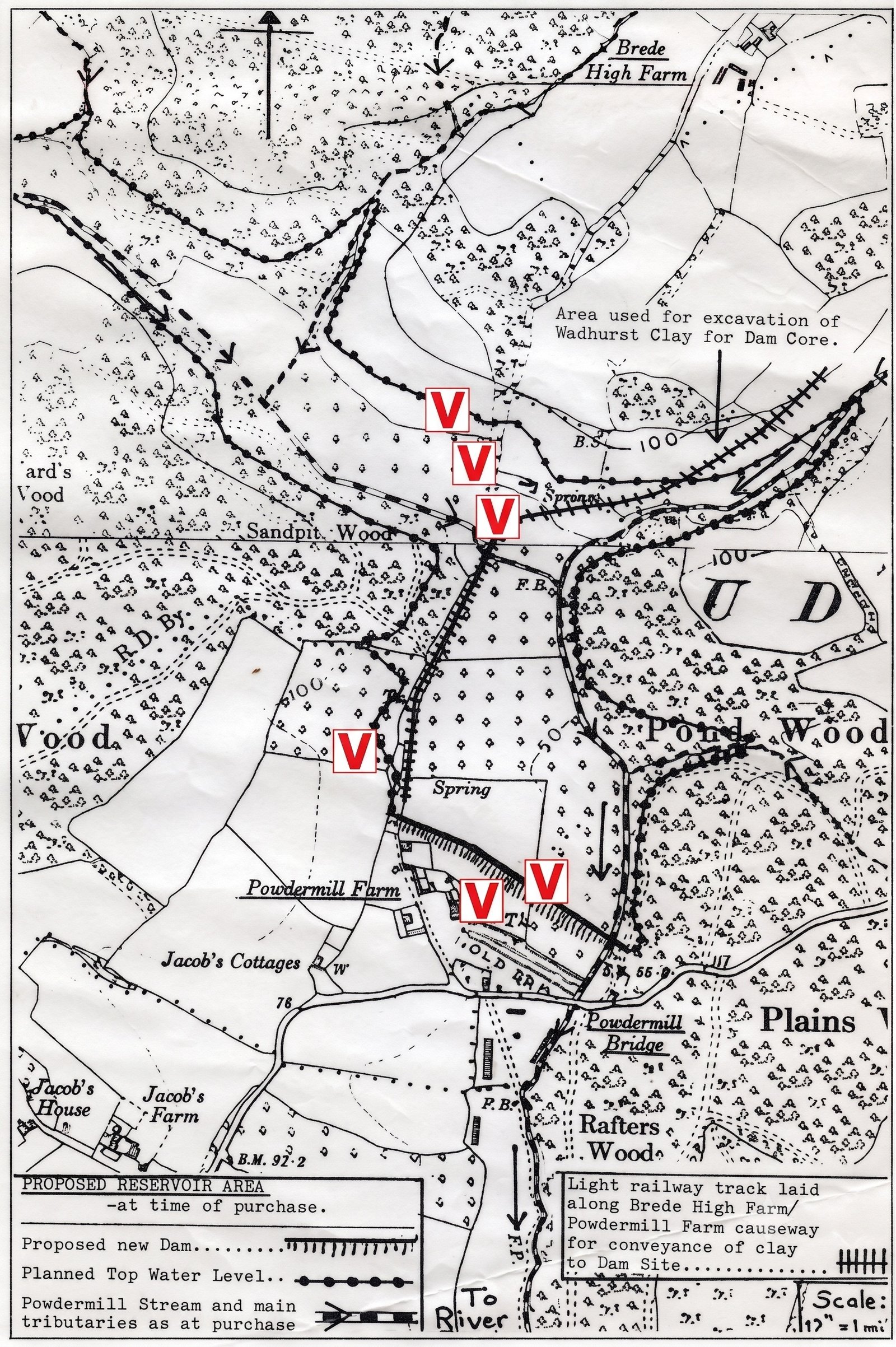 Powdermill Construction Map