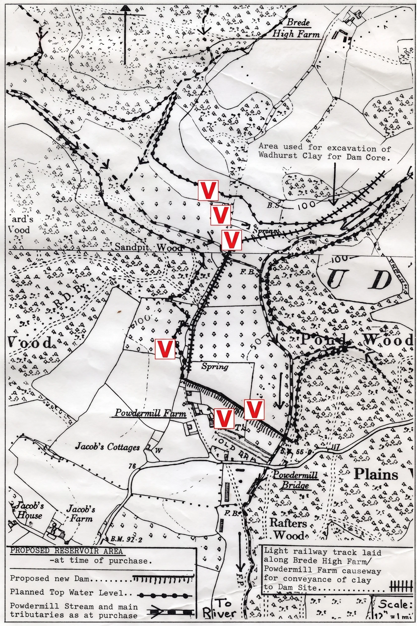 Powdermill Construction Map