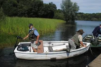 Standard Size Boat fitted with an Outboard Motor