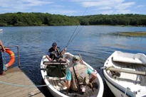 Standard Size Boat comfortably fits two fly fishers