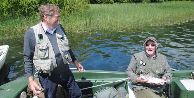 Bill Payne & Terry Beeching (with fish)