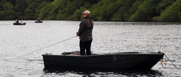 Visitors at Powdermill Reservoir
