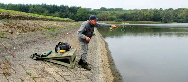 Arthur Macey on the Dam
